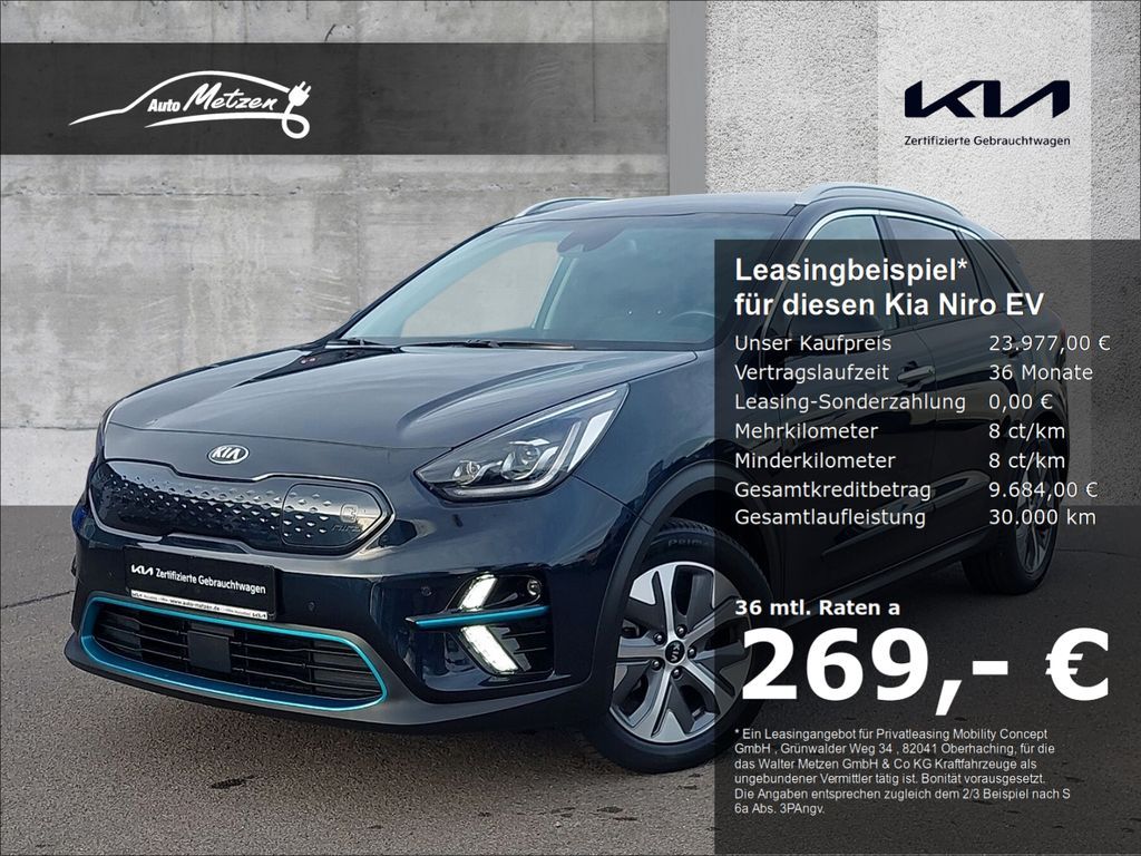 Kia Niro EV 204 Spirit 3PH SOH 97,7% AVILOO ZERTIFIK Leasing