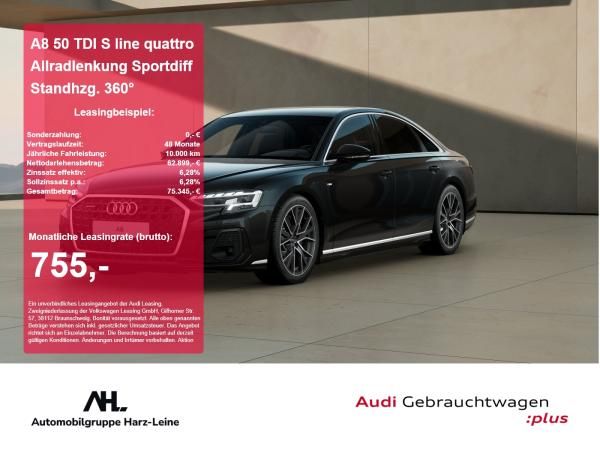 Audi A8 50 TDI S line quattro Allradlenkung Sportdiff Standhzg. 360° Leasing