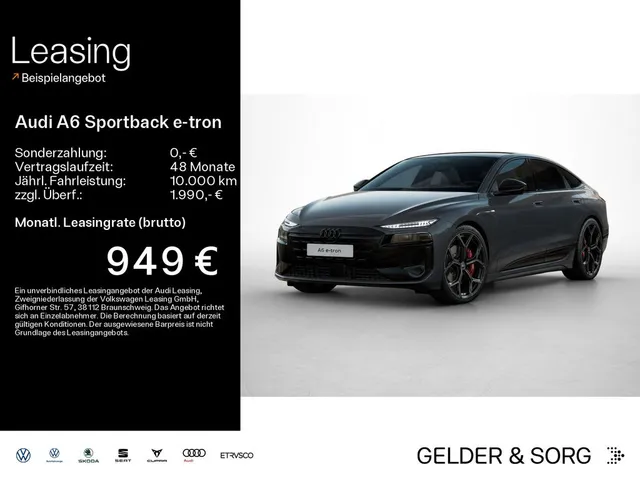 Audi A6 e-tron Sportback perf. 270kW S line B. 2027