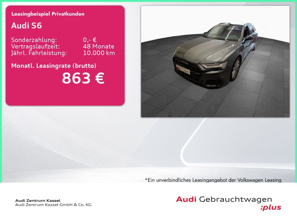 Audi S6 Av. 3.0 TDI qu. Matrix B&O Pano StandHZG 360° Leasing