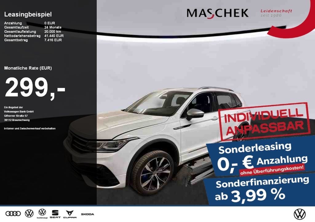Volkswagen Tiguan R Sonderleasing Pano Leder Sitzh. RearVie Leasing