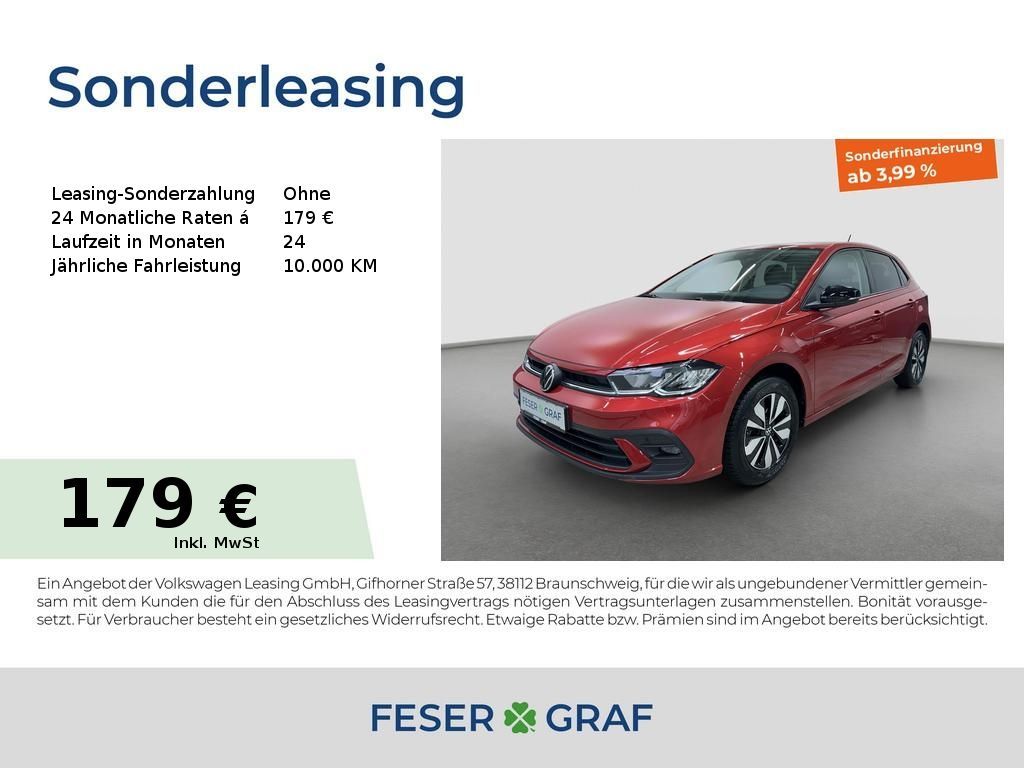 Volkswagen Polo Goal 1.0 TSI DSG AHK RFK ACC Navi SHZ LED Leasing