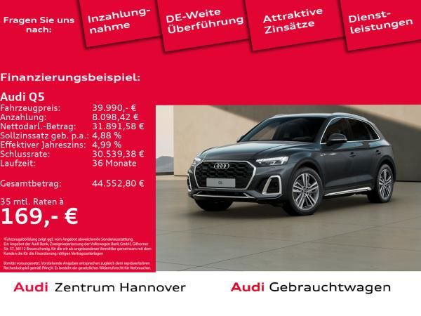 Audi Q5 S line 50 TDI quattro Matrix AHK Luft Leasing