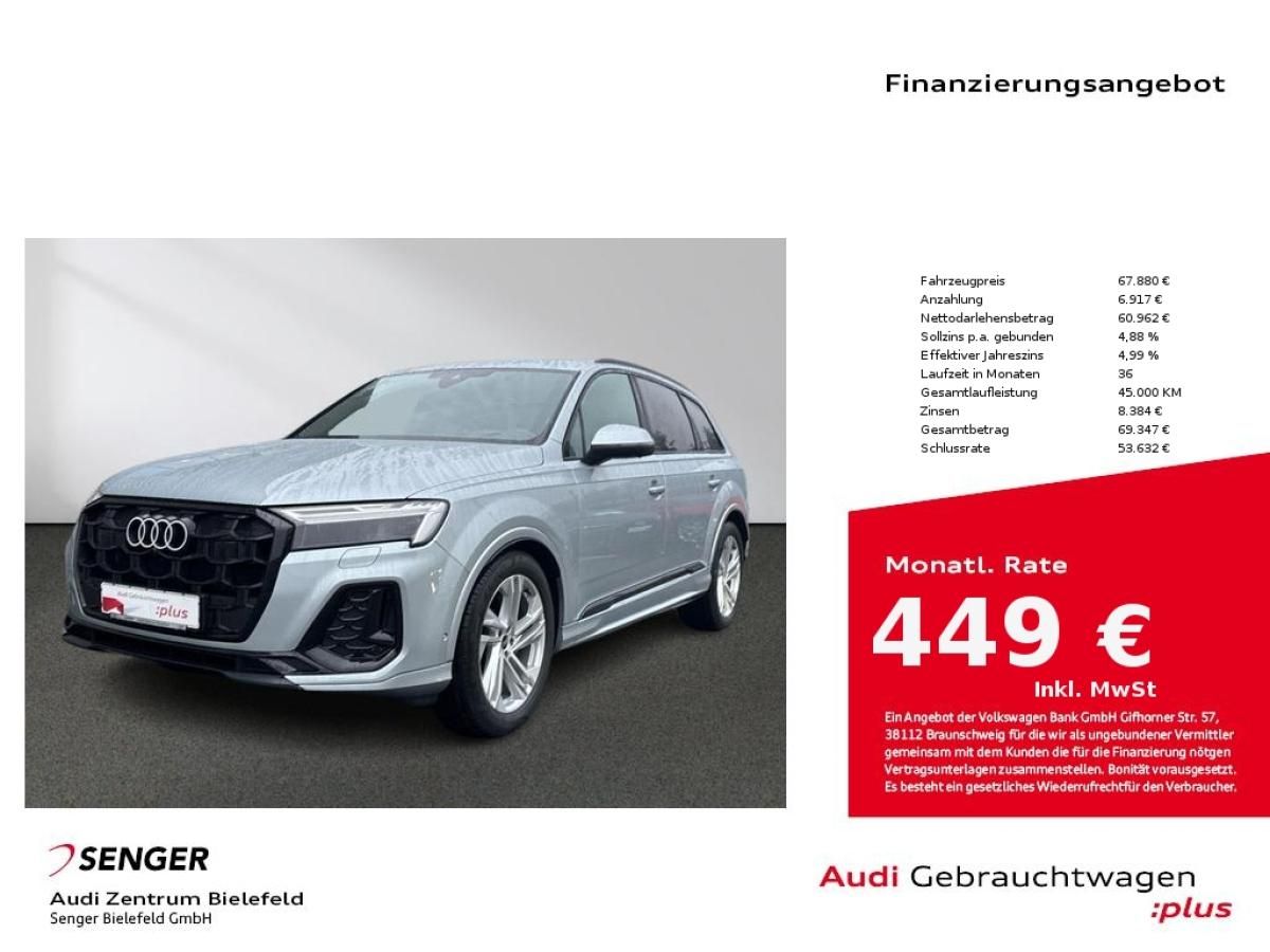 Audi Q7 S line 50 TDI quattro Matrix Panorama ACC AHK Leasing
