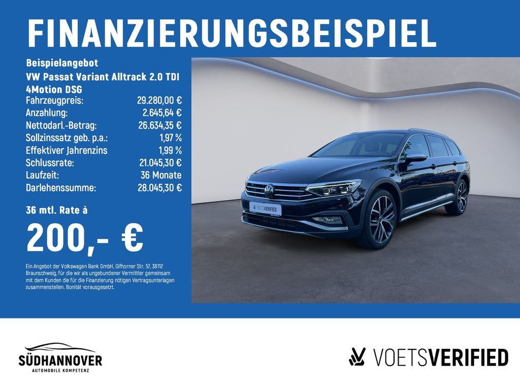 Volkswagen Passat Variant Alltrack 2.0 TDI  4Motion DSG AHK Leasing