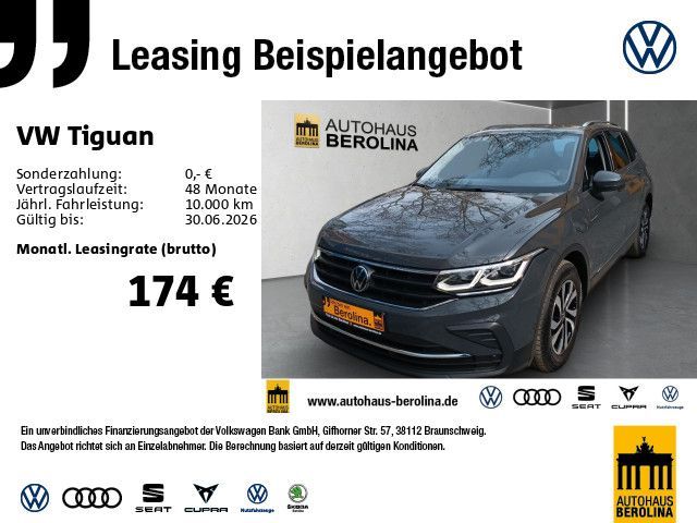 Volkswagen Tiguan 1.4 eHybrid Active DSG *IQ-MATRIX*AHK* Leasing