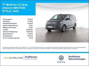 Volkswagen T7 Multivan LÜ lang eHybrid 4MOTION STYLE | AHK
