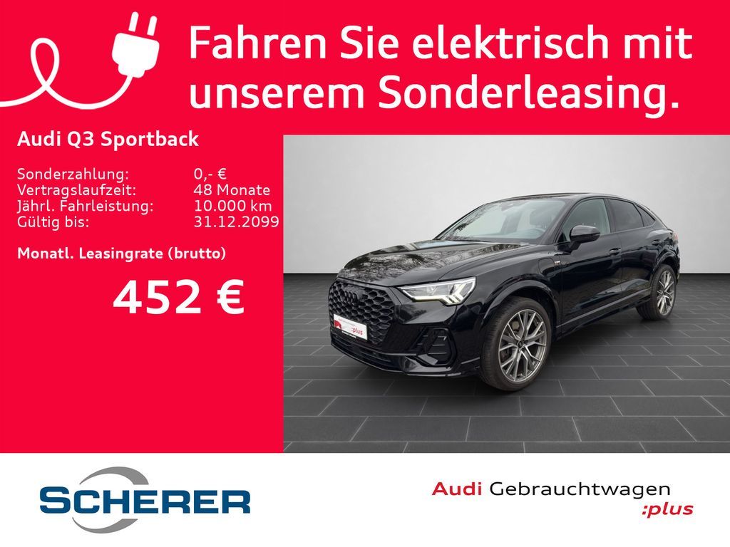 Audi Q3 Sportback 45 TFSIe S line S tronic NAVI KAMER Leasing