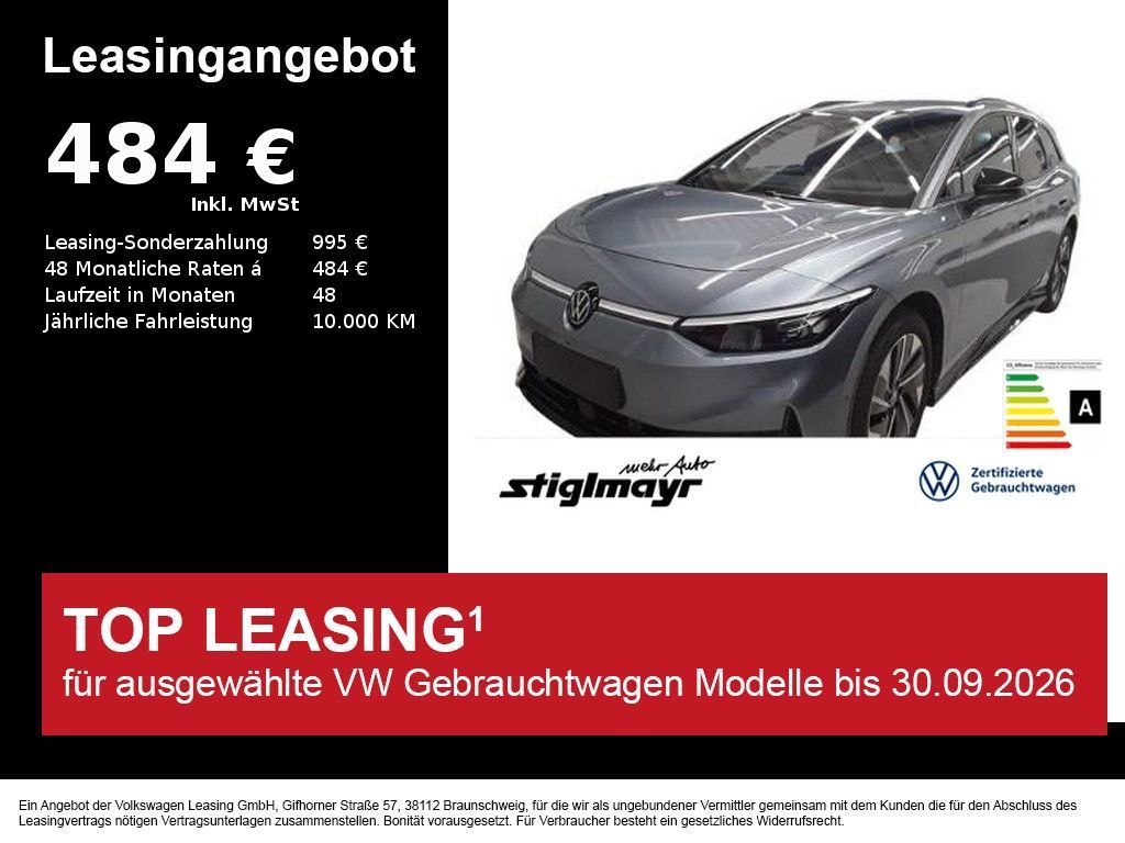 Volkswagen ID.7 Tourer Pro 82-kWh+ACC+AHK+HUD+IQ-LIGHT+NAVI Leasing
