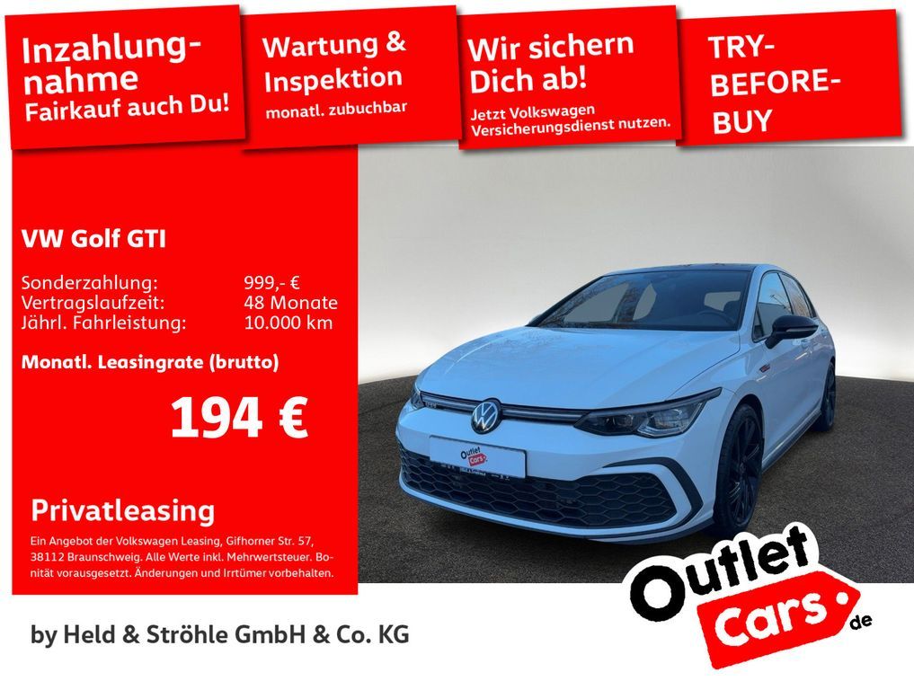 Volkswagen Golf GTI DSG Black Style PANO IQ.LIGHT NAVI H/K Leasing