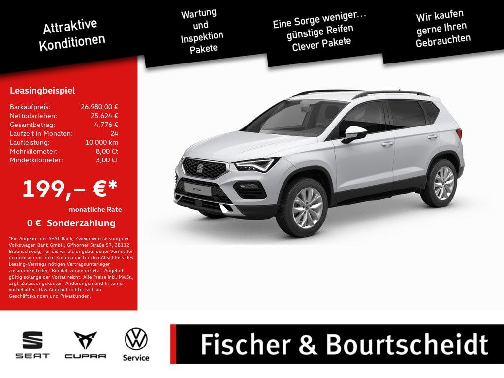 Seat Ateca 1.0 TSI Style SHZ NAVI ACC FACEL. LED 360° Leasing