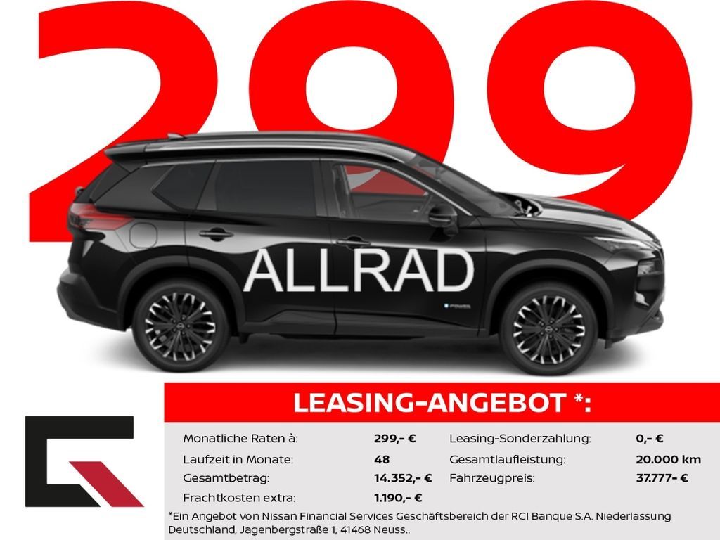 Nissan X-Trail N-CONNECTA 213PS Autom. 4x4/Winter/Carpl Leasing