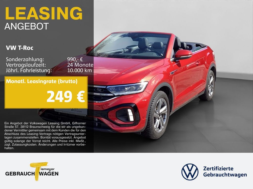 Volkswagen T-Roc Cabrio 1.5 TSI DSG R-LINE LM17 NAVI SITZH Leasing