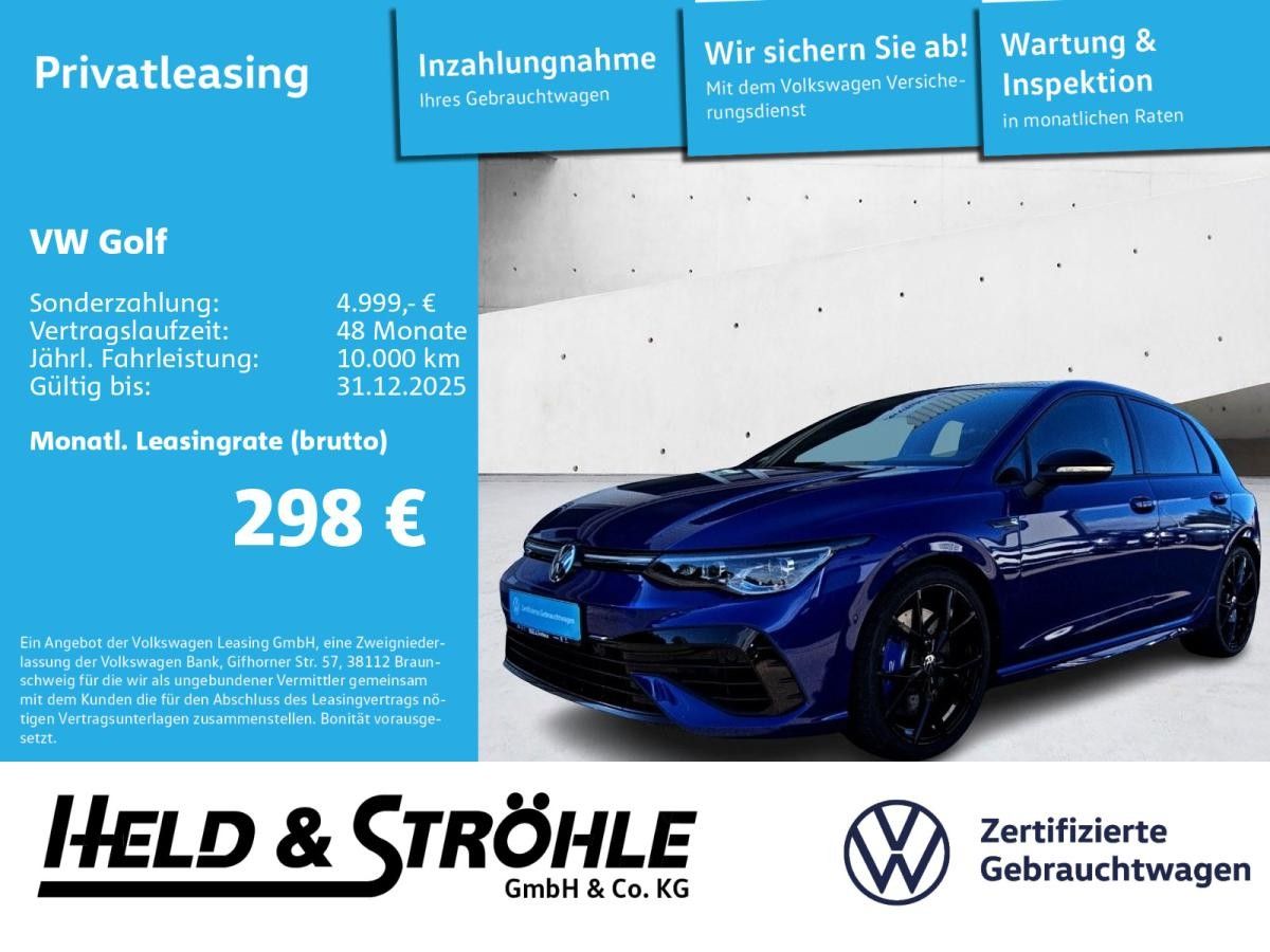 Volkswagen Golf 8 R Black 2.0 TSI DSG 4M 19 DCC LEDER PANO Leasing