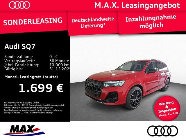 Audi SQ7 SUV TFSI AHK+HUD+7-SITZE+PANO+MEMORY+STHZG Leasing