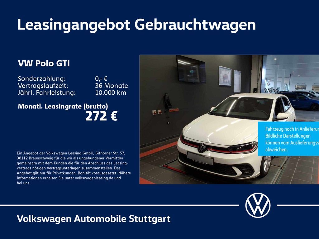Volkswagen Polo GTI DSG Klima Leasing