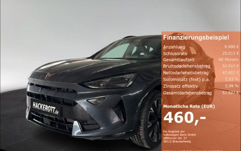 Cupra Formentor 1.5 E-HYBRID 200kW VZ DSG 5dr Kauf