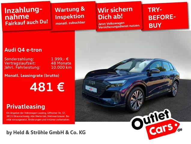 Audi Q4 40 e-tron AHK BLACK LED NAVI+ SHZ VIRTUAL
