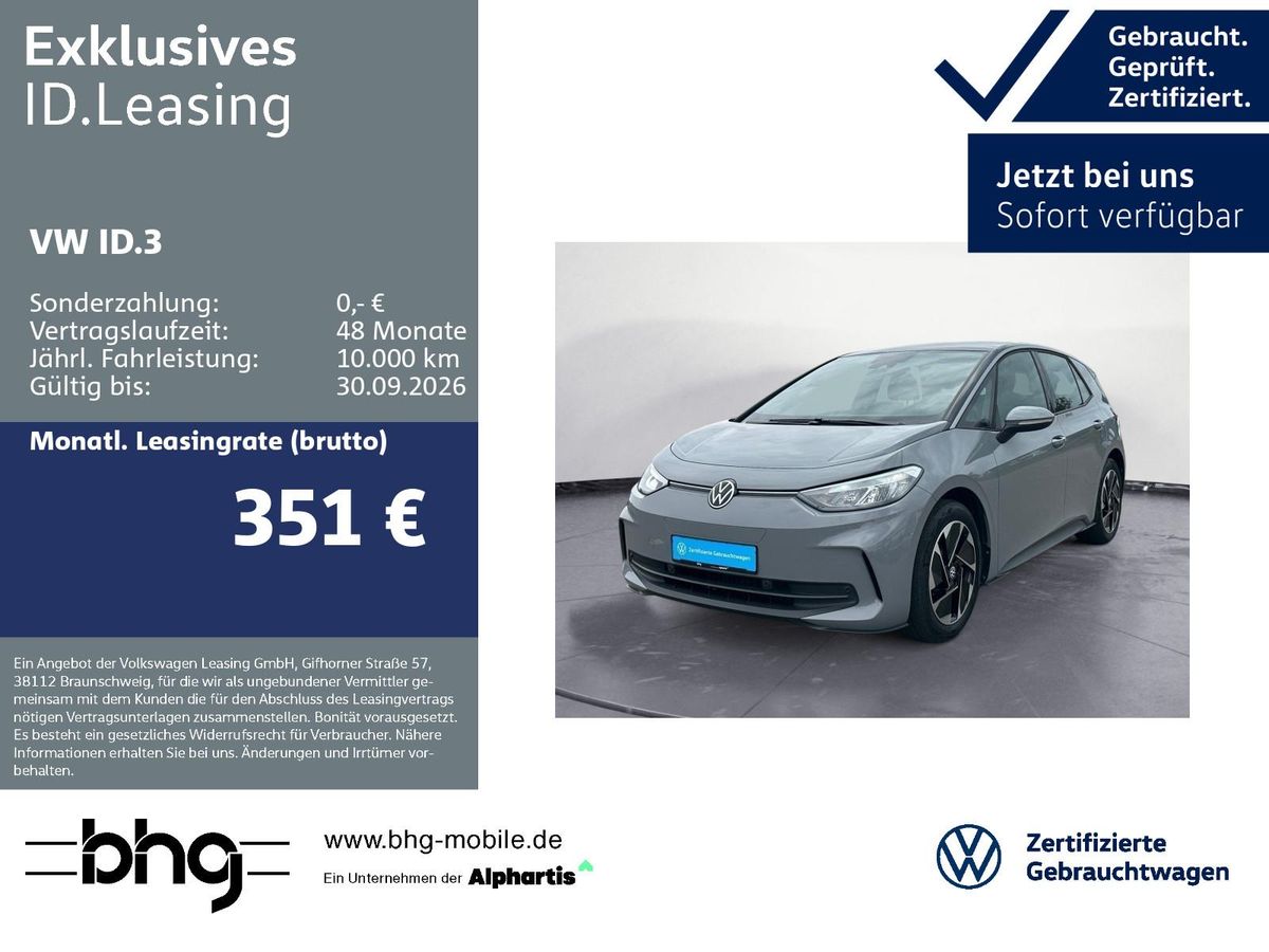 Volkswagen ID.3 Pro Automatik Fahrprofil Navi Assist DAB+ Leasing