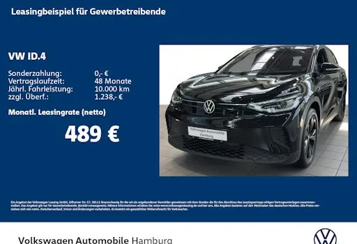 Volkswagen Id4 Pro 79 KWh 210 KW Pro 5dr