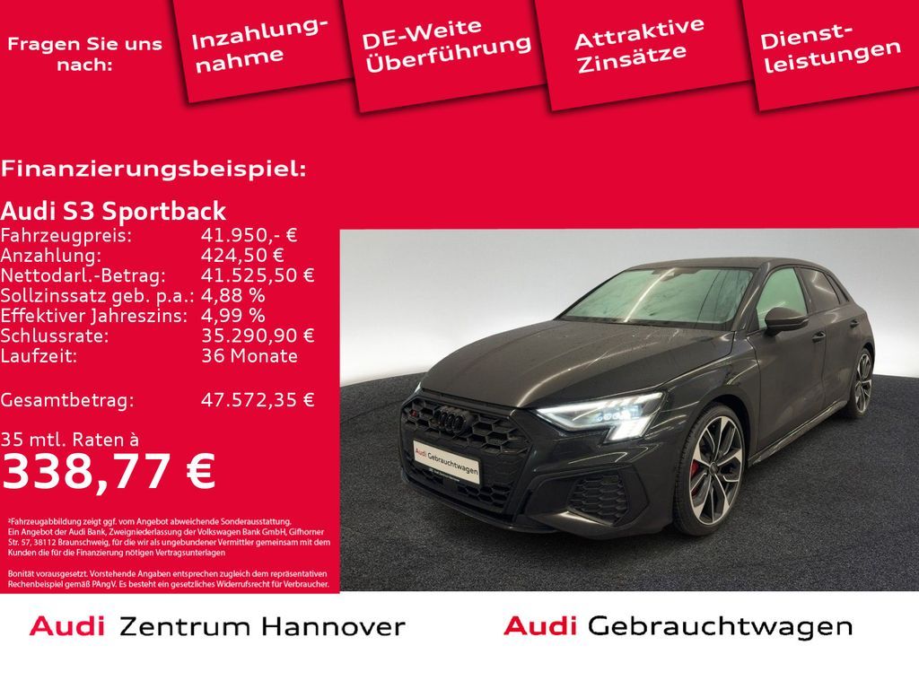 Audi S3 Sportback 2.0 TFSI quattro Matrix Head-Up Pan Leasing