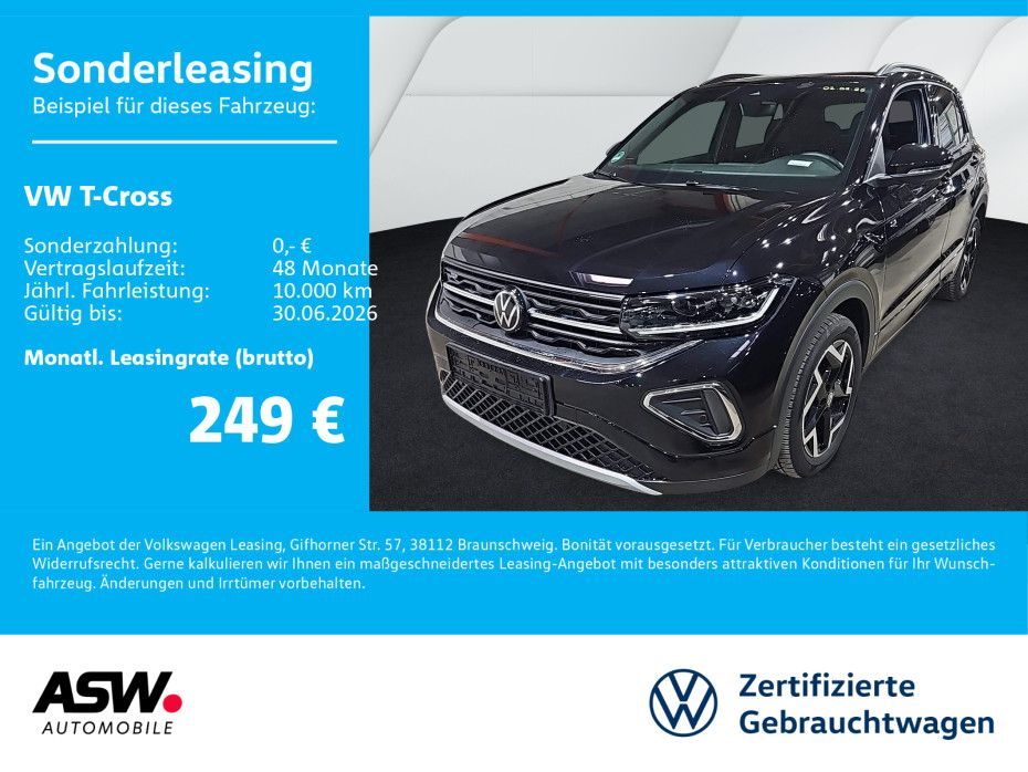 Volkswagen T-Cross R-Line 1,5 TSI DSG LED NAVI AHK ACC RFK Leasing