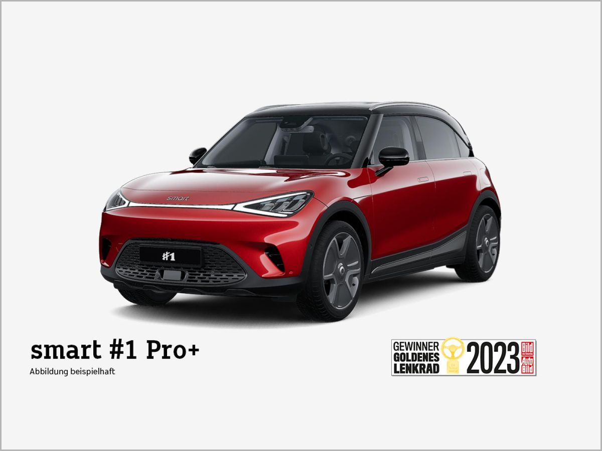 smart #1 Pro+ ⚡(22kW AC/Pano/Navi/LED/360°/19Zoll) Leasing
