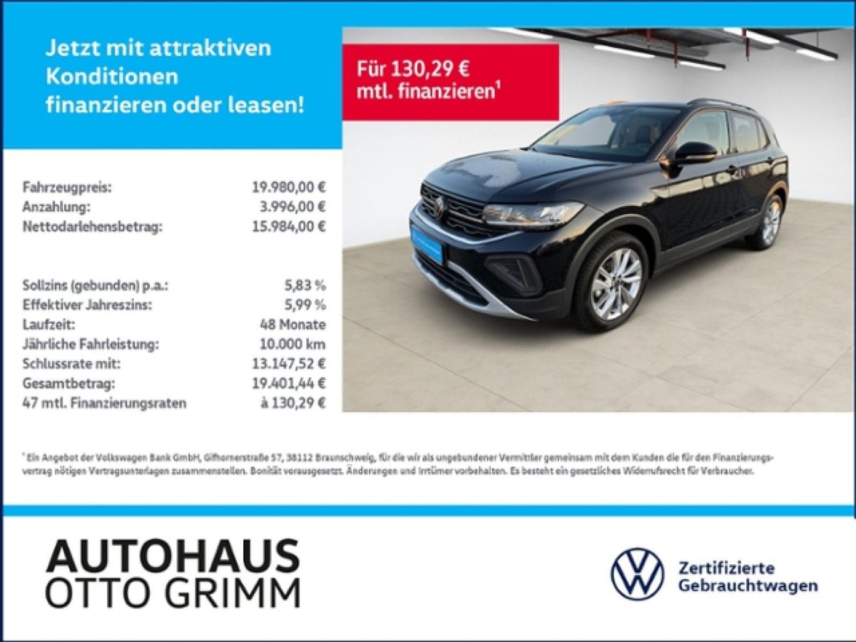 Volkswagen T-Cross 1.0 TSI Goal LED ACC Navi Leasing