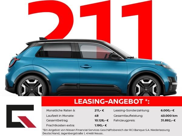 Nissan Micra 52kWh EVOLVE Winter /Harman-Kardon/ParkAssist/LED/Carplay Leasing