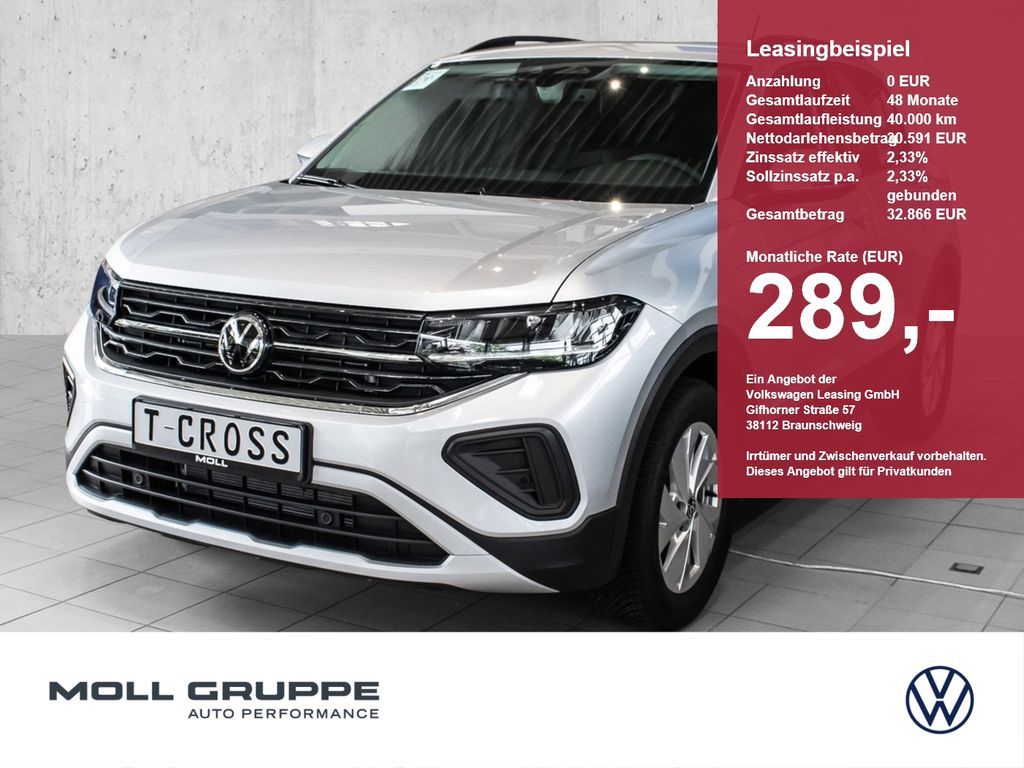 Volkswagen T-Cross Life 1.0 l TSI DSG KLIMA/ACC/AHK/AUT Leasing