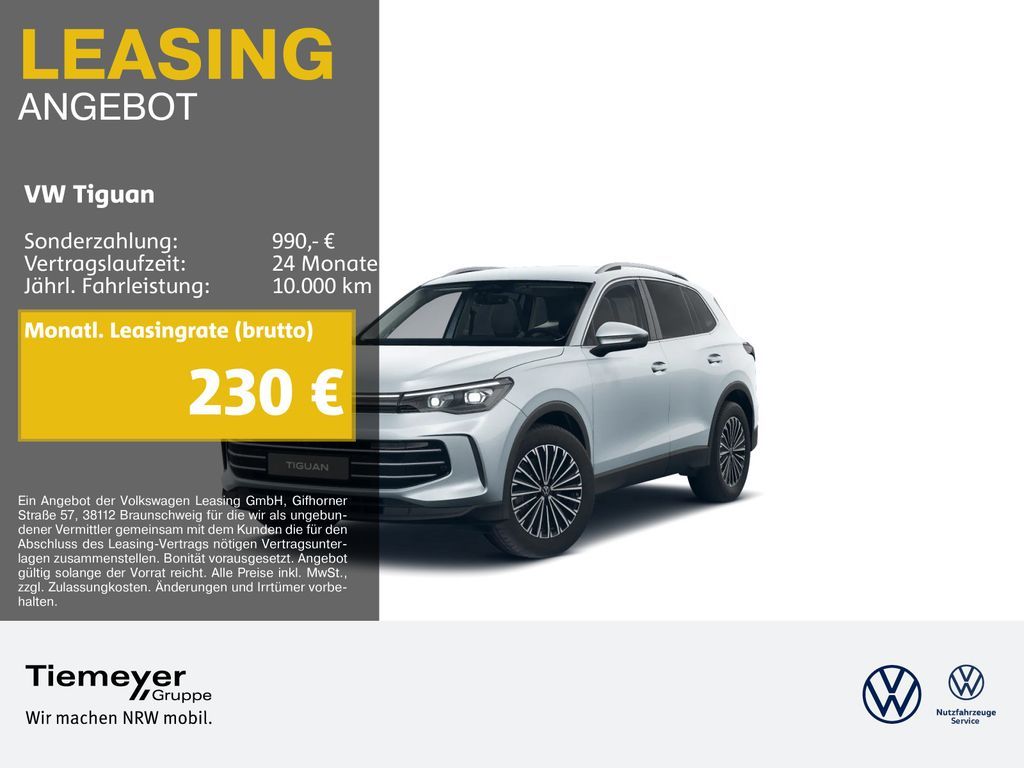 Volkswagen Tiguan 2.0 TDI DSG ELEGANCE NAVI 360 IQ.LIGHT SI Leasing