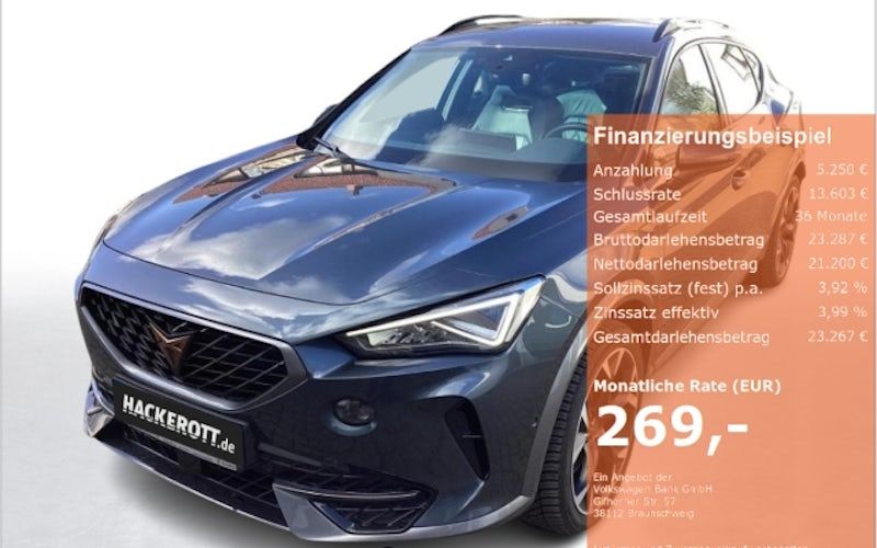 Cupra Formentor 1.4 E-HYBRID 180kW VZ DSG 5dr Kauf