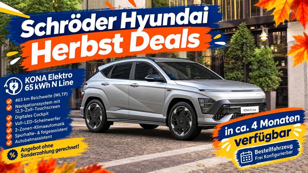 Hyundai KONA Elektro 65 kWh N Line Leasing