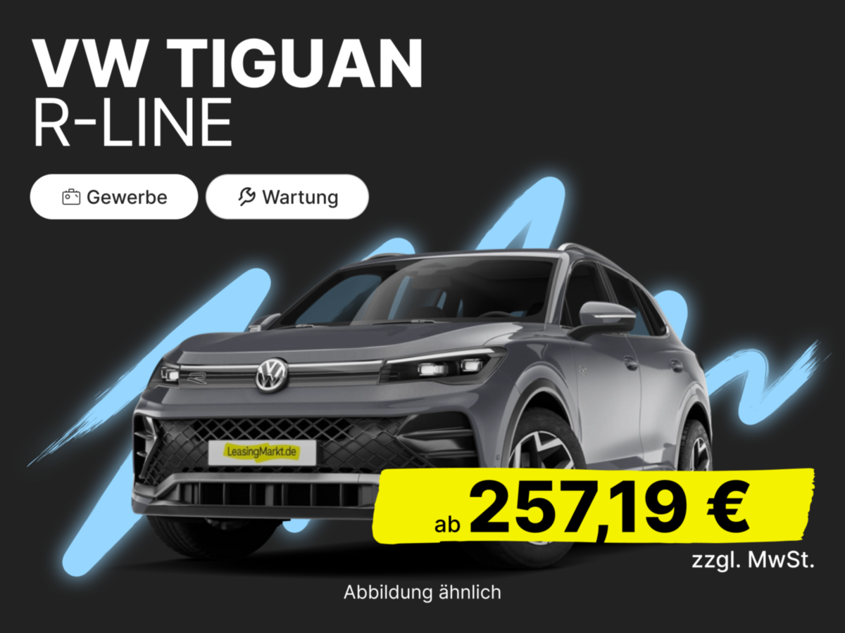 Volkswagen Tiguan 1.5 TSI R-Line | inkl. Wartung und Winterräder | Gewerbe Leasing