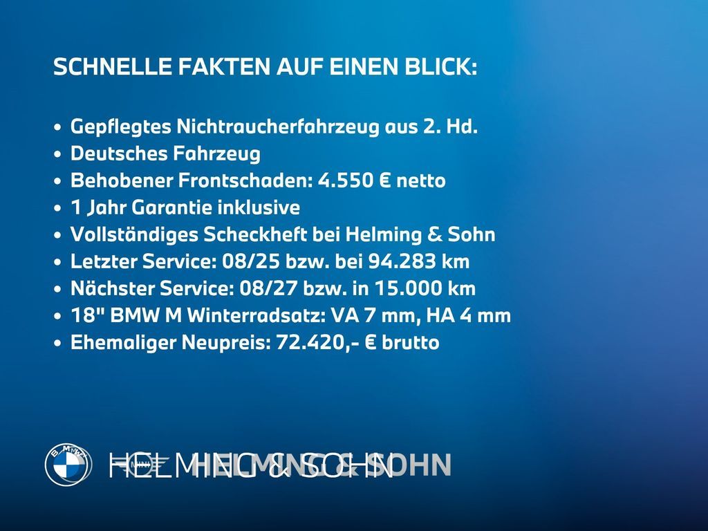 BMW 520d Touring M-Sport Head-Up Laser Sitzbelüftung Leasing