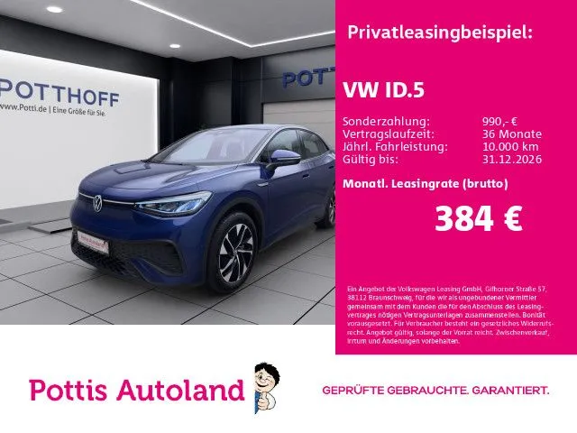Volkswagen ID.5 PRO NAVI KAMERA SITZHZG PDC LED