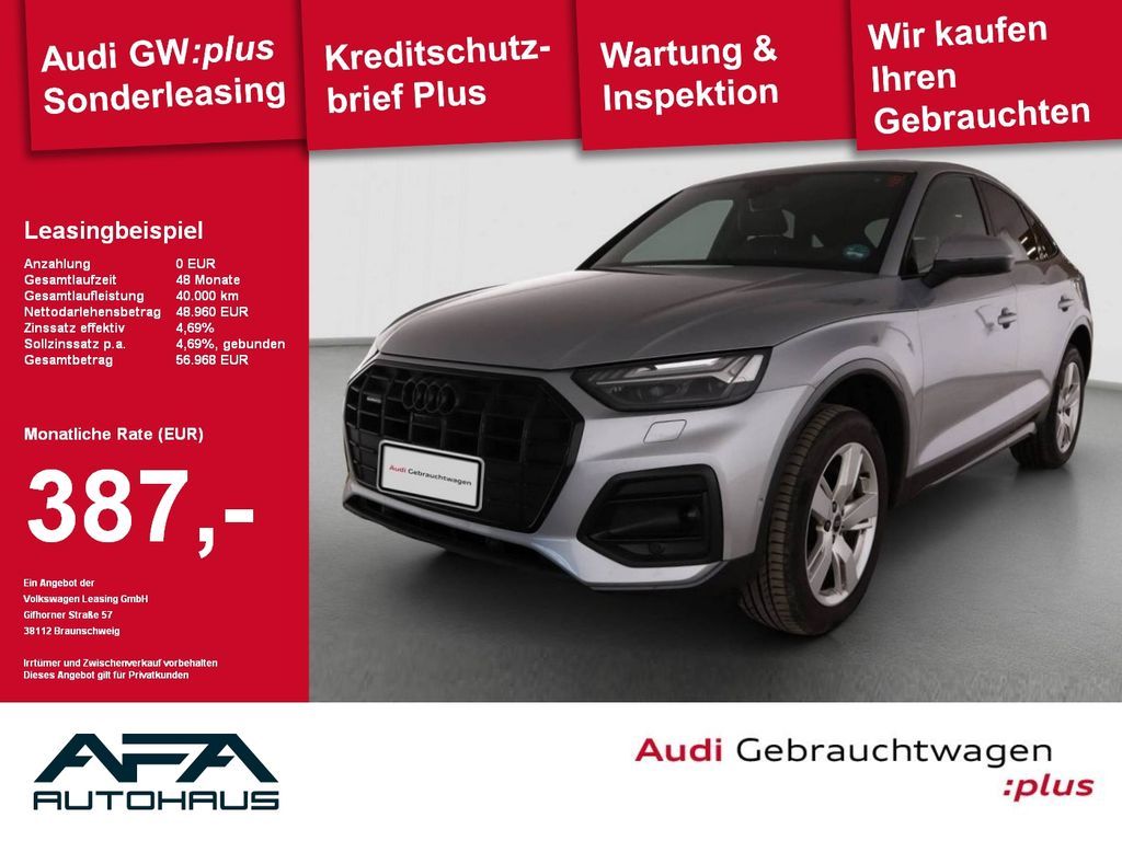 Audi Q5 Sportback 45 TFSI Advan. qu. AHK*Matrix*360° Leasing