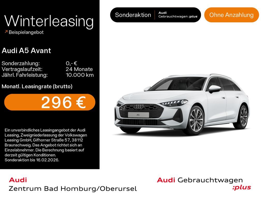 Audi A5 Avant TDI*Navi*LED*Alu*HUD*B&O*PDC*Virtual Co Leasing