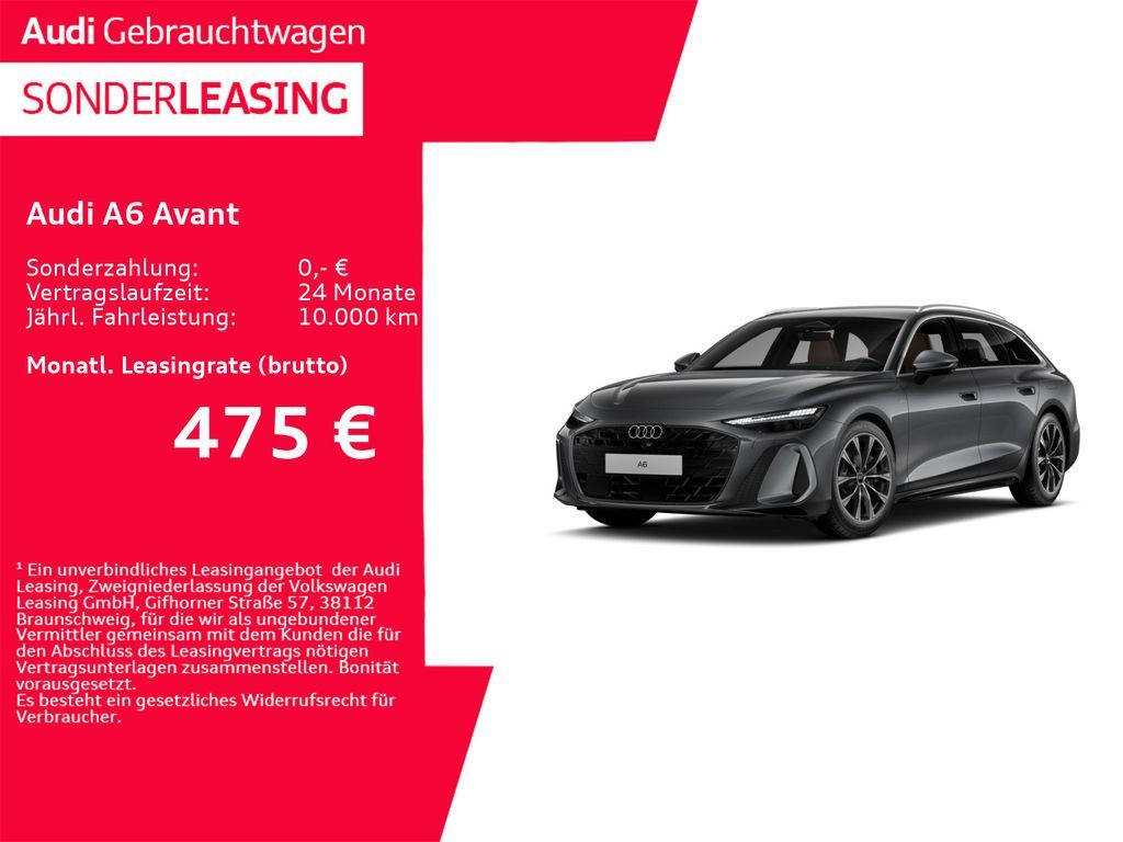 Audi A6 Avant S line e-hybrid quattro **0,5%**360° Leasing