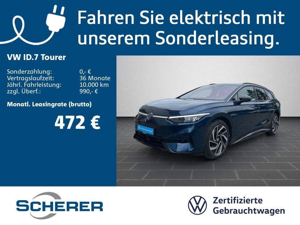 Volkswagen ID.7 Tourer Pro 82kWh SOH:99% AHK NAVI RFK MATRI Leasing