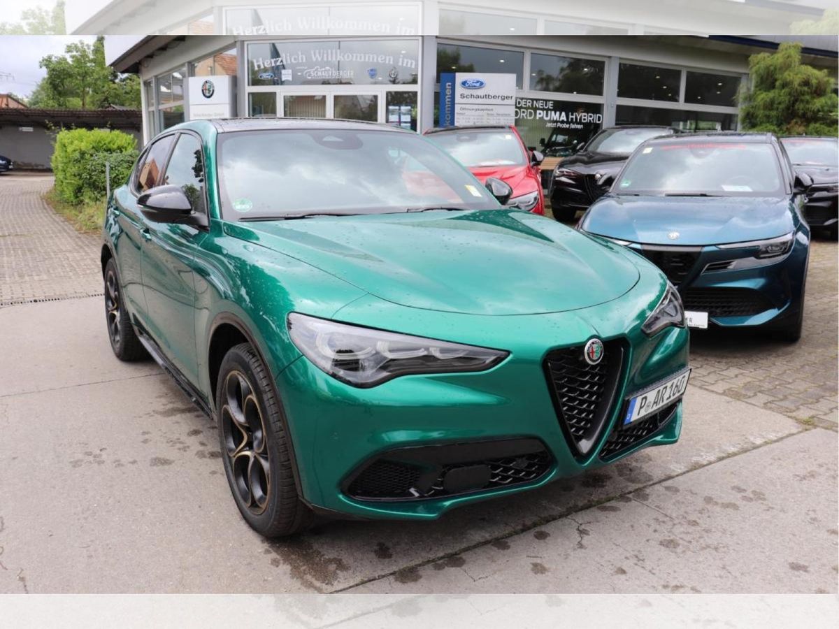 Alfa Romeo Stelvio **Sommeraktion**Intensa Q4 2.0 Turbo 16V EU6e El. Fondsitzverst. Navi Leder Digitales Co Leasing