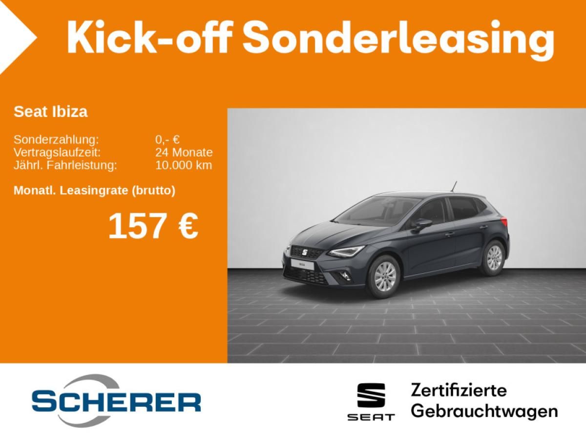 Seat Ibiza Style 1.0 TSI NAVI RFK APP SHZ LED PDC GJR Leasing