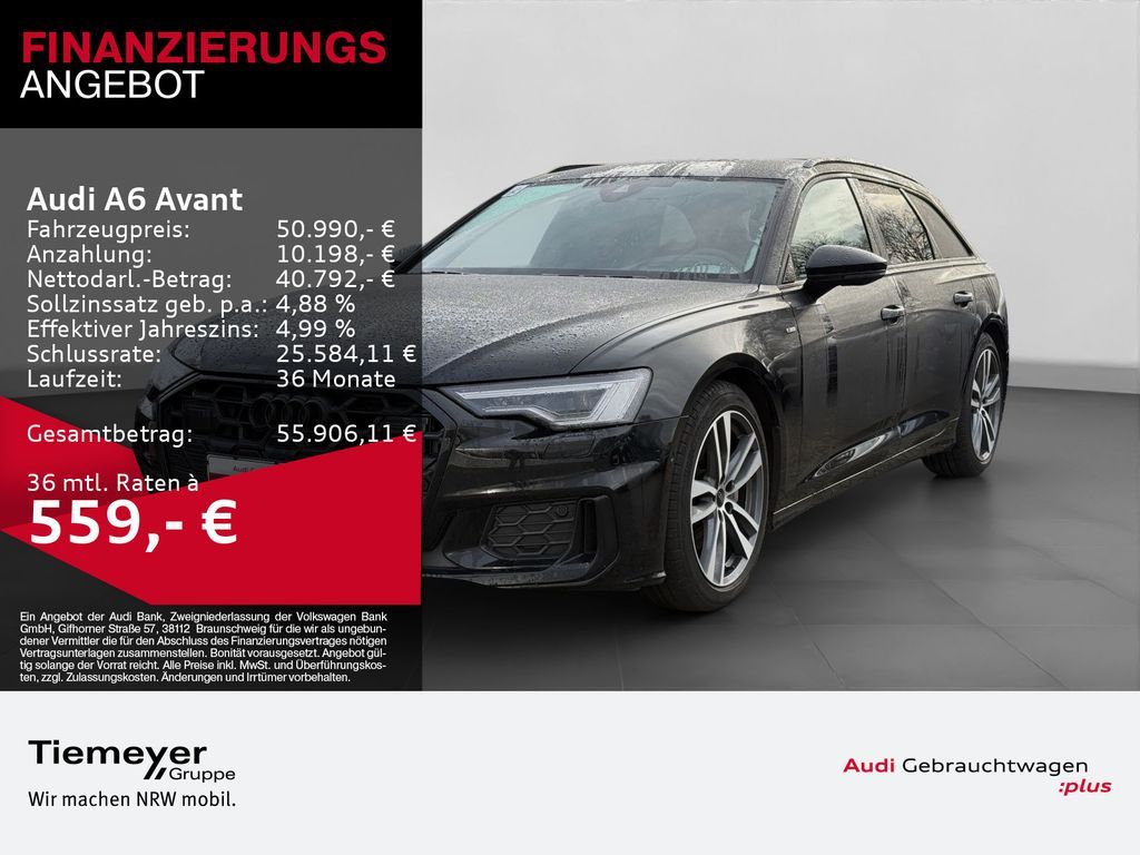 Audi A6 Avant 45 TFSI 2x S LINE LM19 OPTIK-PKT+ MEMOR Leasing