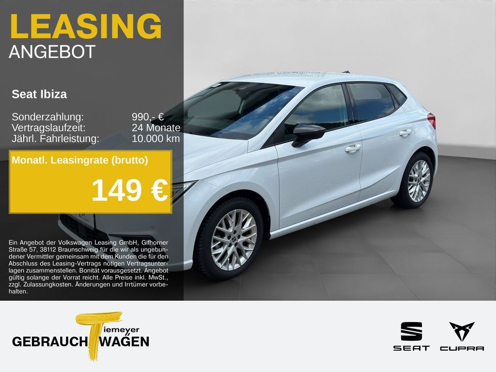 Seat Ibiza 1.5 TSI DSG FR KAMERA LED NAVI ACC Leasing