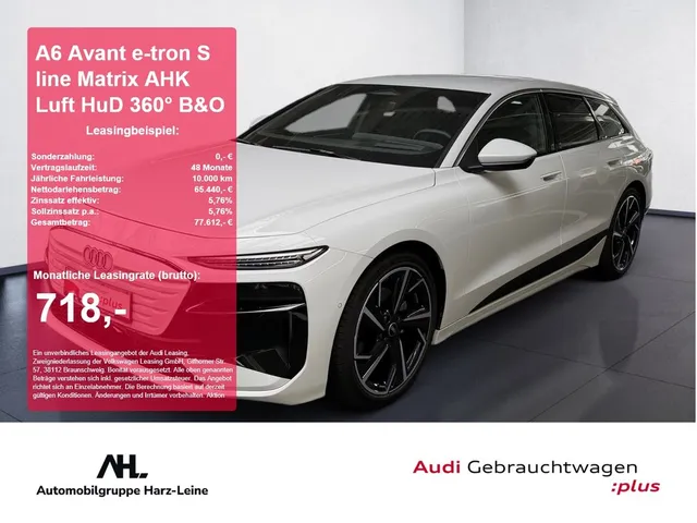 Audi A6 Avant e-tron S line Matrix AHK Luft HuD 360°