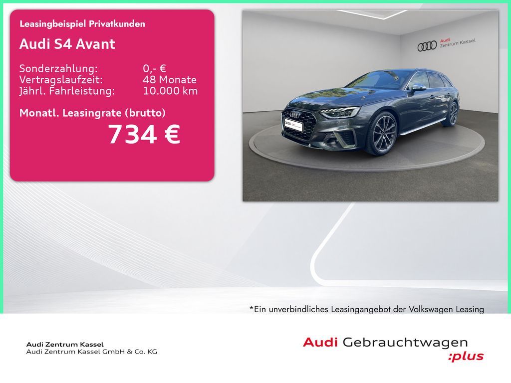 Audi S4 Avant 3.0 TDI qu. Matrix AHK Kamera Alcantara Leasing