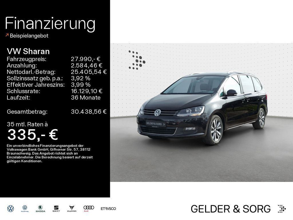Volkswagen Sharan Comfortline 2.0 TDI 7Sitze*AHK*Standheiz. Leasing