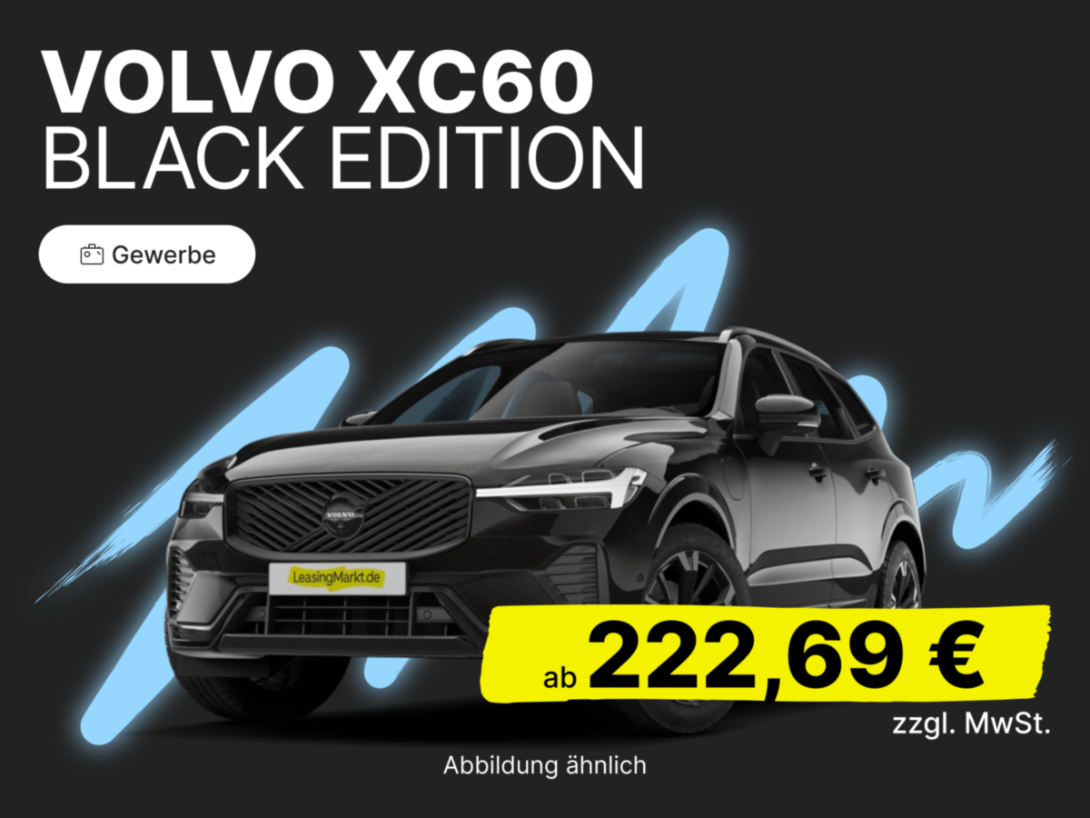 Volvo XC60 T8 Plus Black Edition | Gewerbekunden Leasing