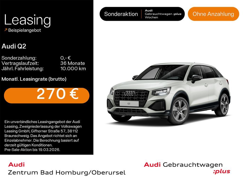 Audi Q2 Advanced 35 TFSI*Navi*LED*Alu*AHK*PDC*Virtual Leasing