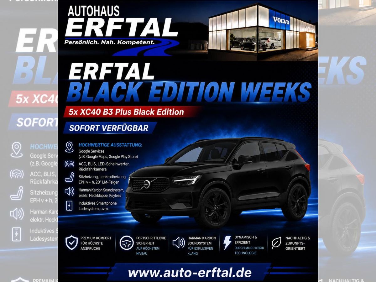 Volvo XC40 B3 Plus Black Edition *AKTION bis 30.06.26* Leasing